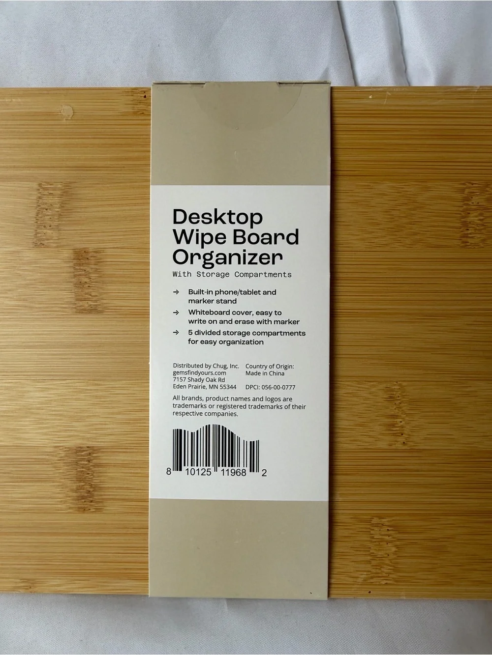 Wood Frame Desktop Whiteboard Organizer - Natural From Target
